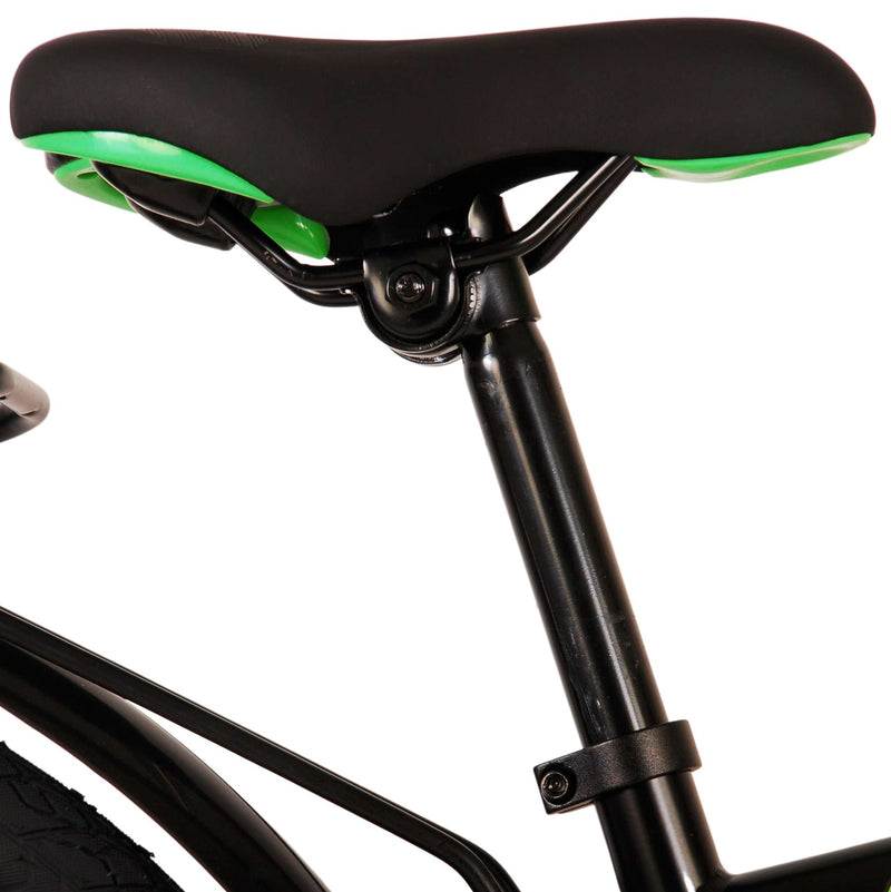 Afbeelding laden in galerijviewer, Volare Thombike Kinderfiets - Jongens - 24 inch - Zwart Groen - Twee handremmen