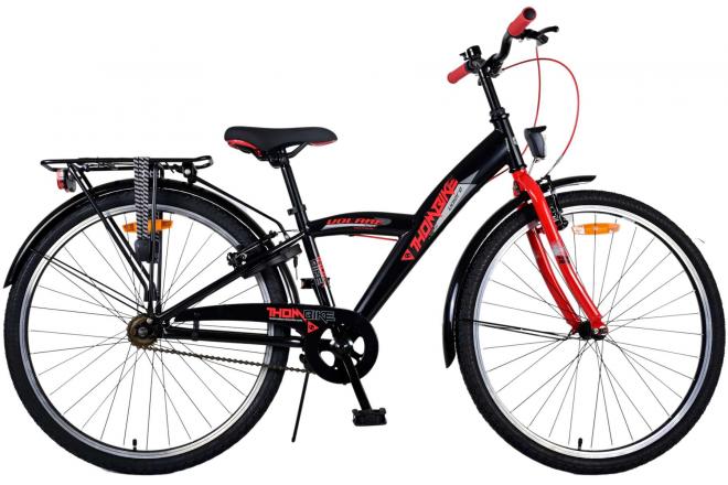 Afbeelding laden in galerijviewer, Volare Thombike Kinderfiets Jongens 26 inch Zwart Rood Twee Handremmen