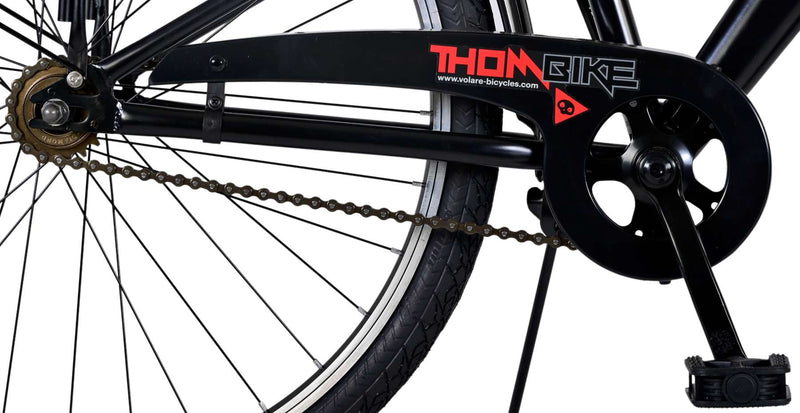Afbeelding laden in galerijviewer, Volare Thombike Kinderfiets Jongens 26 inch Zwart Rood Twee Handremmen