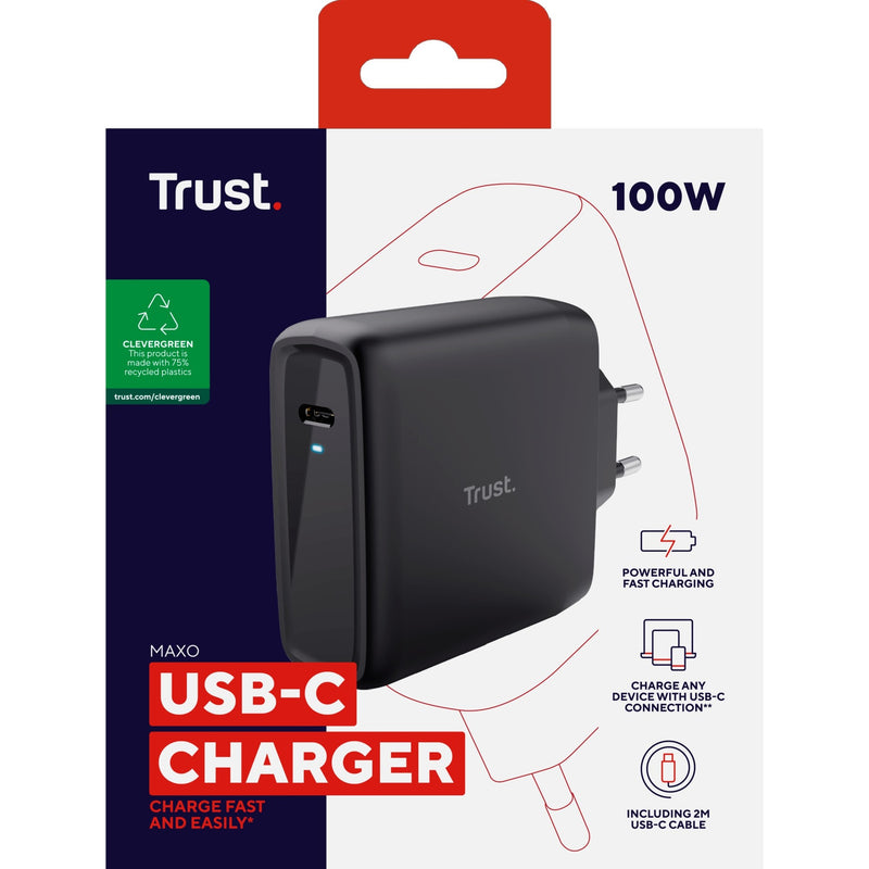 Afbeelding laden in galerijviewer, Trust Maxo USB-C-oplader van 100 W