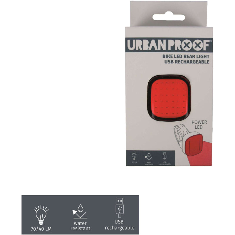 Afbeelding laden in galerijviewer, UrbanProof high power achterlicht rood USB
