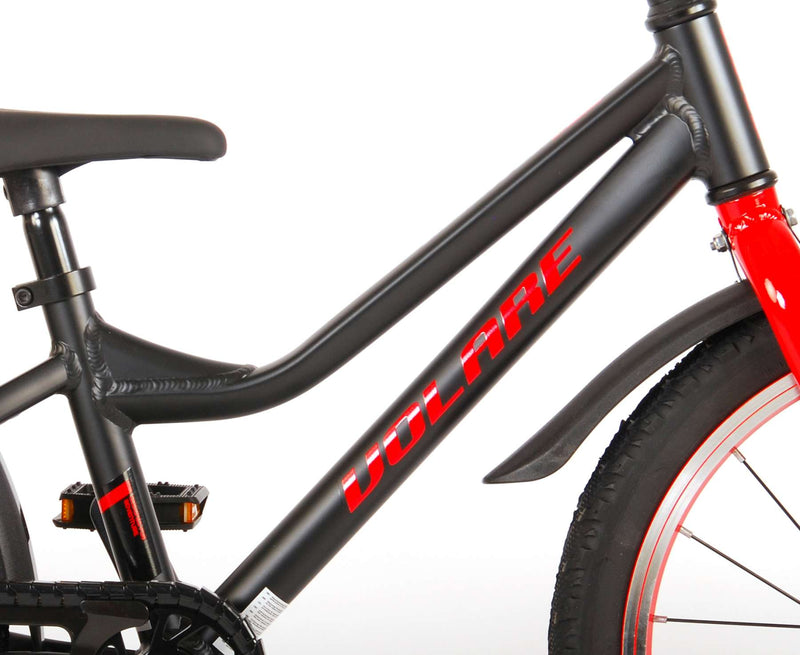 Afbeelding laden in galerijviewer, Volare Blaster Kinderfiets Jongens 18 inch Zwart Rood Prime Collection