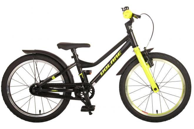 Afbeelding laden in galerijviewer, Volare Blaster Kinderfiets Jongens 18 inch Zwart Geel Groen Prime Collection