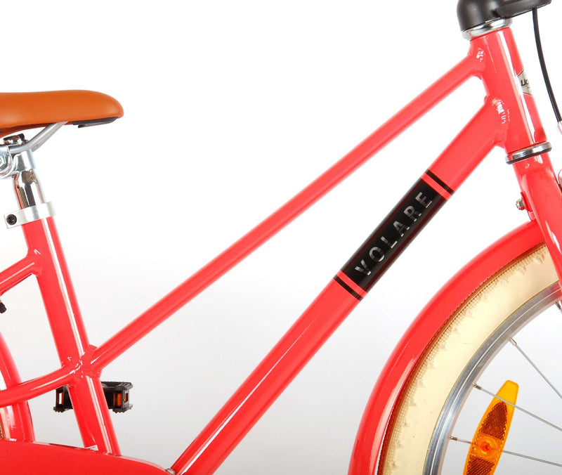 Afbeelding laden in galerijviewer, Volare Melody Kinderfiets Meisjes 24 inch Koraal Rood Prime Collection