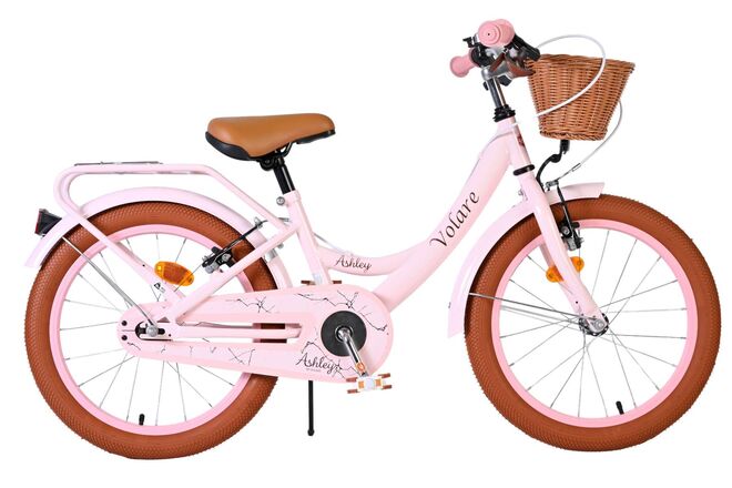 Afbeelding laden in galerijviewer, Volare ashley kinderfiets - meisjes - 18 inch - roze - twee handremmen