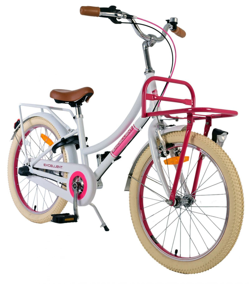 Afbeelding laden in galerijviewer, Volare Volare Kinderfiets Meisjes 20 inch Wit 3 versnellingen