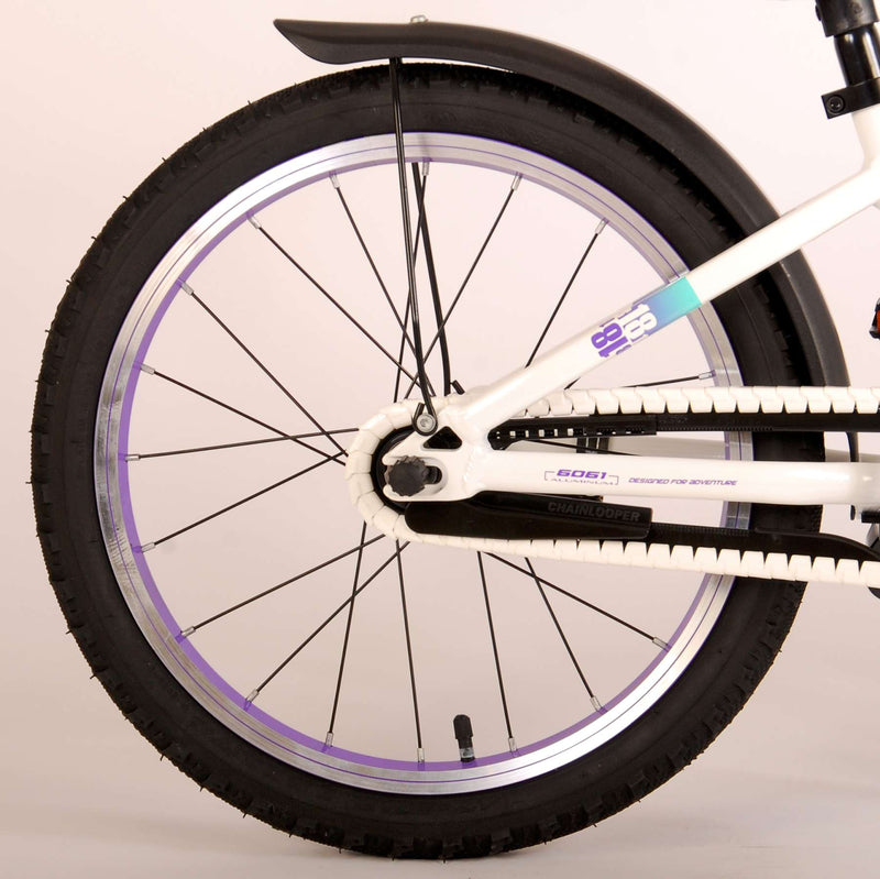 Afbeelding laden in galerijviewer, Volare Glamour Kinderfiets - Meisjes - 18 inch - Wit Mint Groen - Prime Collection