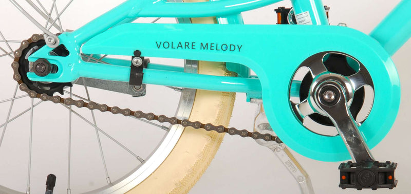 Afbeelding laden in galerijviewer, Volare Melody Kinderfiets - Meisjes - 16 inch - Turquoise - Prime Collection