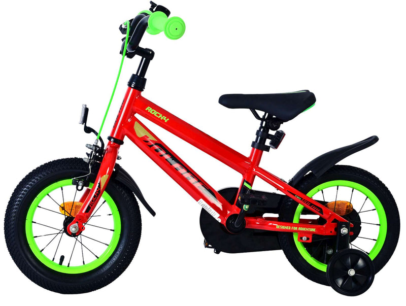 Afbeelding laden in galerijviewer, Volare rocky kinderfiets - jongens - 12 inch - rood - twee handremmen