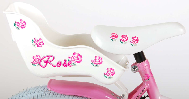 Afbeelding laden in galerijviewer, Volare Rose Kinderfiets - Meisjes - 16 inch - Roze Wit - 95% afgemonteerd