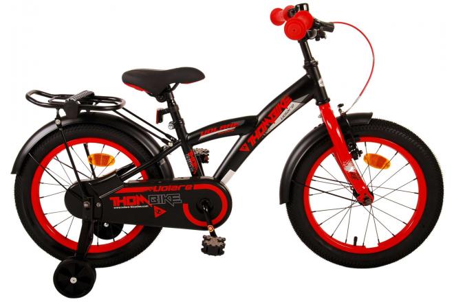 Afbeelding laden in galerijviewer, Volare Thombike Kinderfiets - Jongens - 16 inch - Zwart Rood