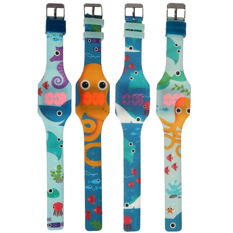 Afbeelding laden in galerijviewer, Splosh zeeleven digitaal siliconen horloge