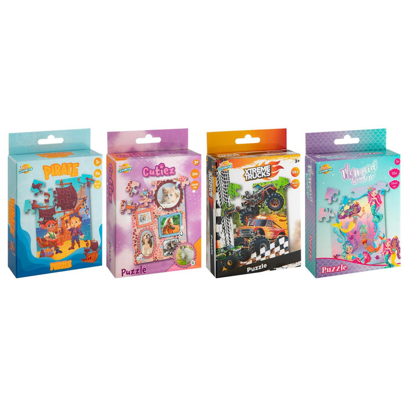 Afbeelding laden in galerijviewer, Toy universe puzzel mini 35 pcs. 21x15cm. 4ass
