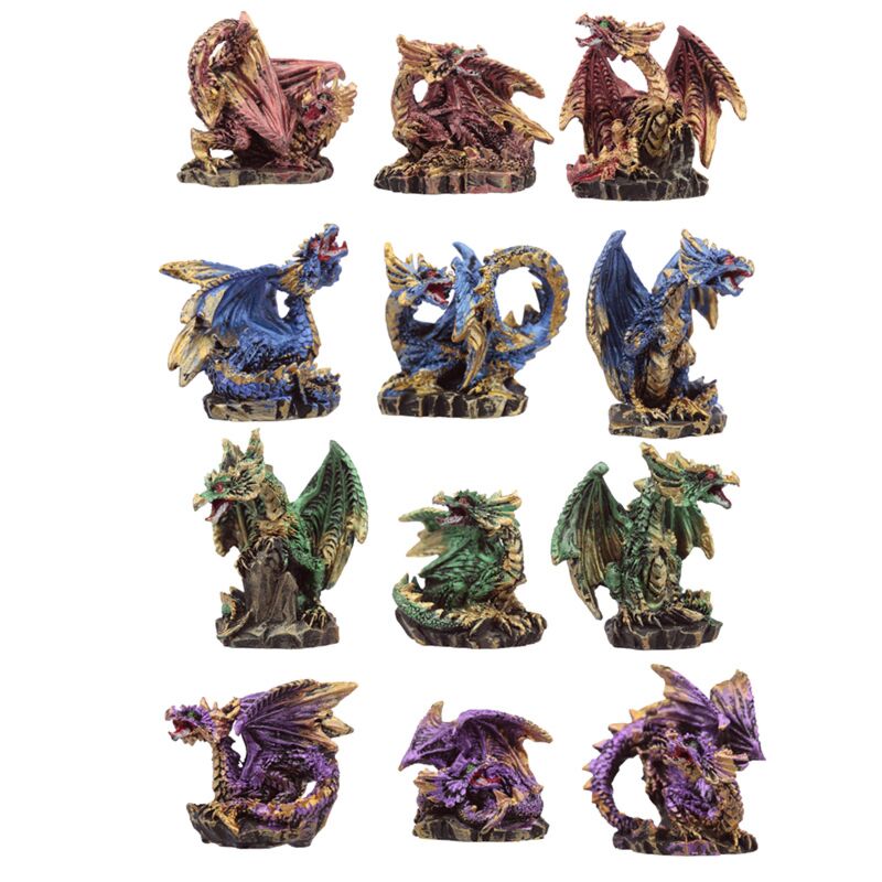 Afbeelding laden in galerijviewer, Dark legends draken miniatuur beeldjes