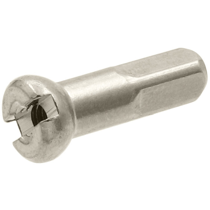 Afbeelding laden in galerijviewer, Sapim spaaknippel 14 polyax 14mm zilver messing (100st)