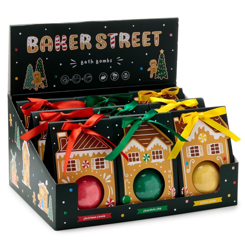 Afbeelding laden in galerijviewer, Bruisbal gift box - kerstmis gemberkoekjes