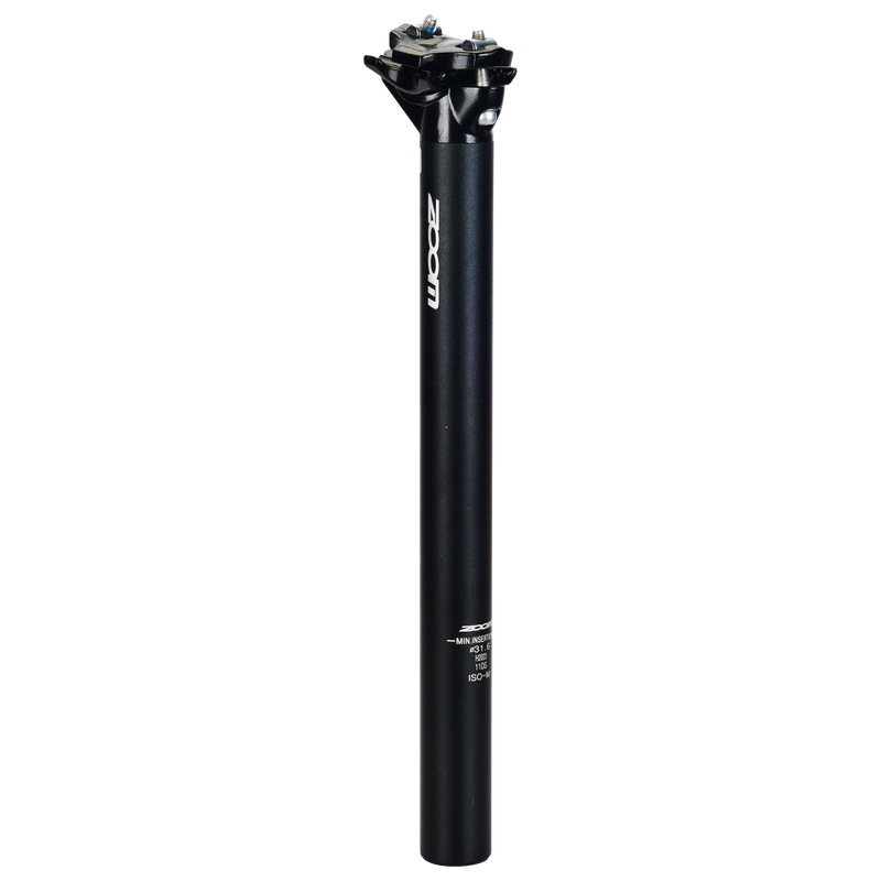 Afbeelding laden in galerijviewer, Hulzebos cycle parts b.v. zoom zadelpen 31.6 vast atb 2-bouten 350 mm. zwart