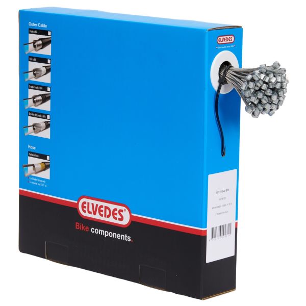 Afbeelding laden in galerijviewer, Elvedes rem binnenkabel slick rvs 2000 mm ø 1,5 mm (100x)