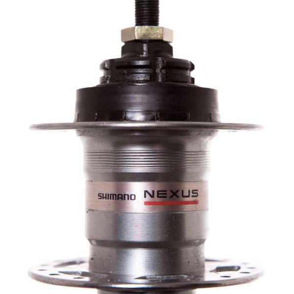 Afbeelding laden in galerijviewer, Wsb versnellingsnaaf shimano nexus 3 sg-3r40 v-brake rollerbrake - 36 gaats - zilver