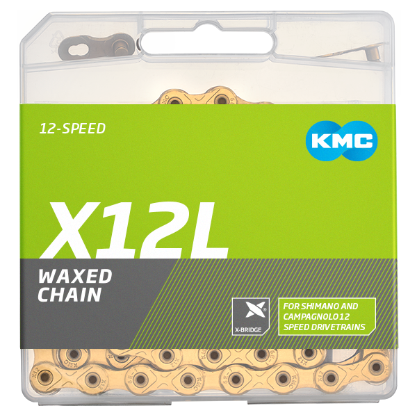 Afbeelding laden in galerijviewer, Kmc x12l tin gold chain 12 compartments 126gl wax