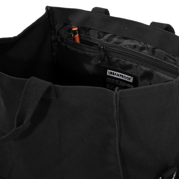 Afbeelding laden in galerijviewer, Dutchperfect urbanproof draagtas city tote recycled 22l zwart