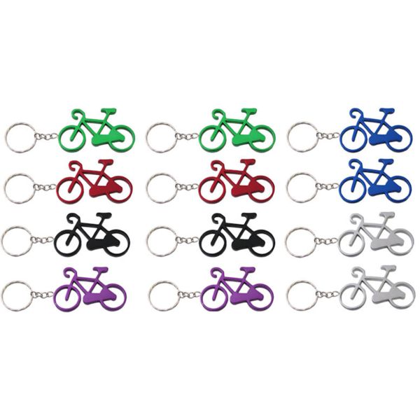 Afbeelding laden in galerijviewer, Mighty sleutelhanger aluminium fiets (12 stuks)