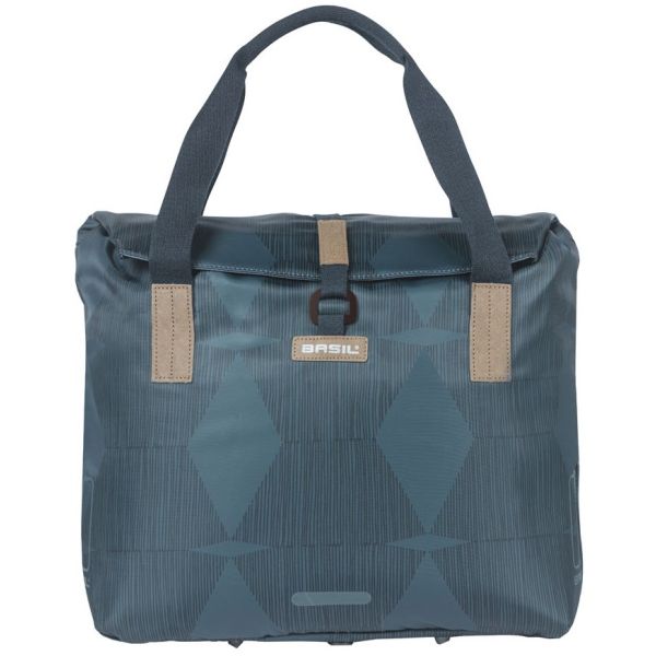 Afbeelding laden in galerijviewer, Basil Elegance fietsshopper, Choose Green, unisex, stadfiets, estate blue