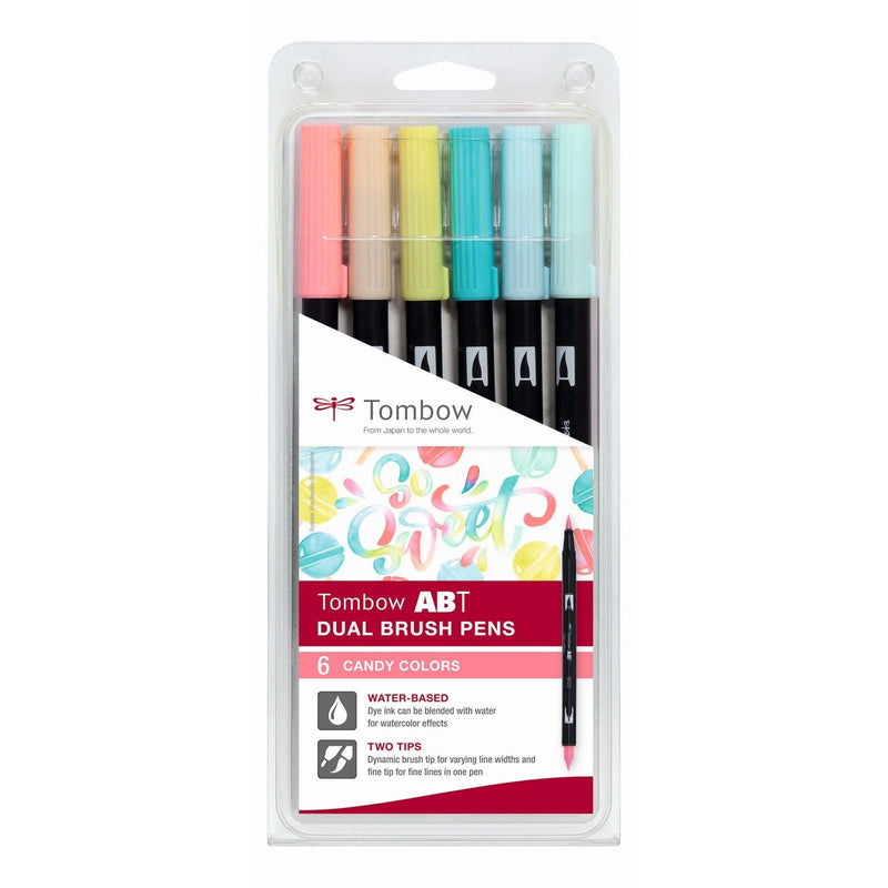 Afbeelding laden in galerijviewer, Tombow • abt dual brush pen set candy kleuren 6pcs