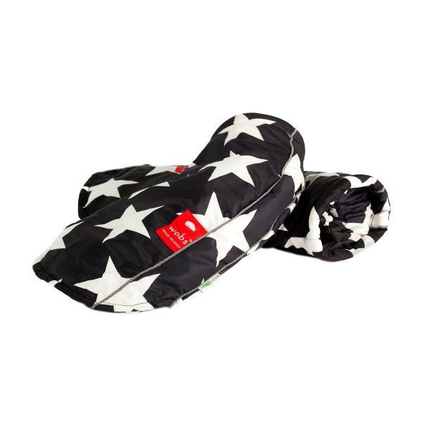 Afbeelding laden in galerijviewer, Wobs handmof stars black white