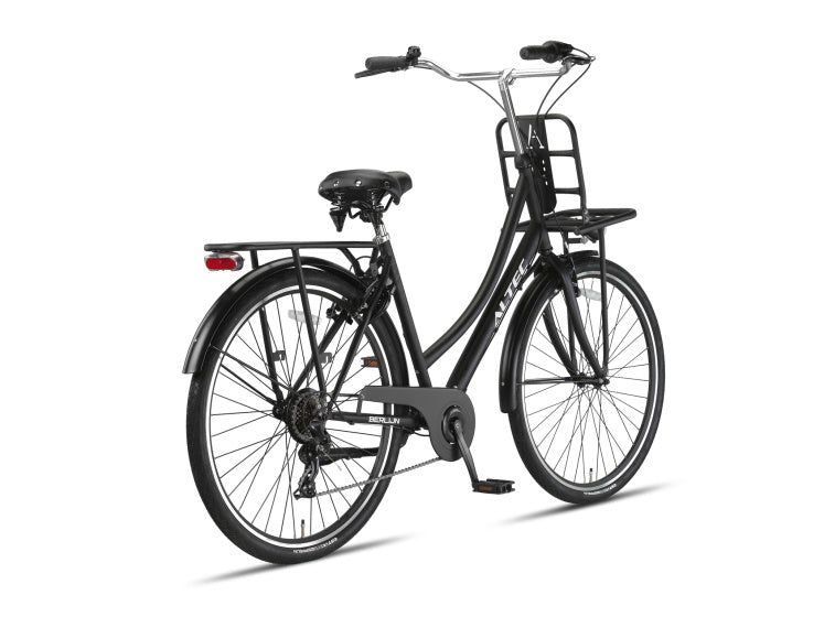 Afbeelding laden in galerijviewer, Altec berlijn 28 inch 53 cm dames 7v v-brakes matzwart