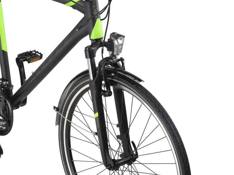 Afbeelding laden in galerijviewer, Altec legarda 28 inch 56 cm heren 24v v-brakes zwart