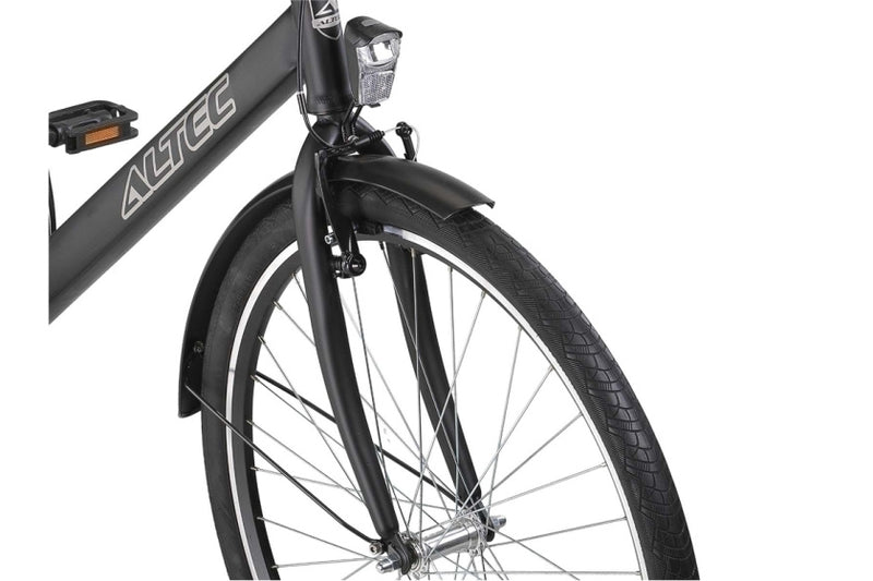 Afbeelding laden in galerijviewer, Altec trend 28 inch 56 cm heren terugtraprem matzwart