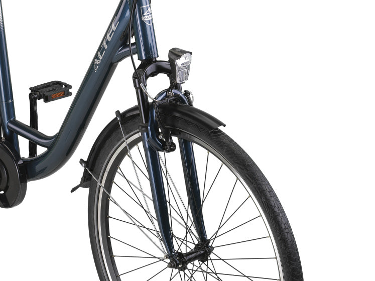 Afbeelding laden in galerijviewer, Altec verona 28 inch 52 cm dames 7v v-brakes petrolblauw