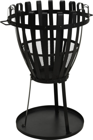Afbeelding laden in galerijviewer, Ambiance 2-in1 Vuurkorf met BBQ Grill 660°C Ø 54 cm Zwart