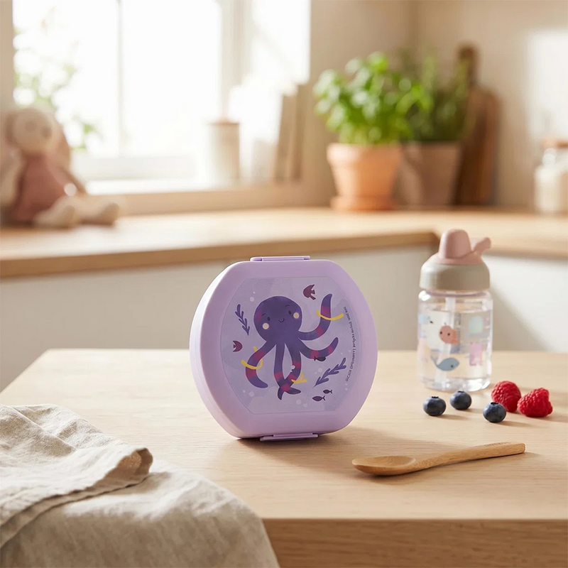 Afbeelding laden in galerijviewer, Amuse lunchbox medium paars octopus