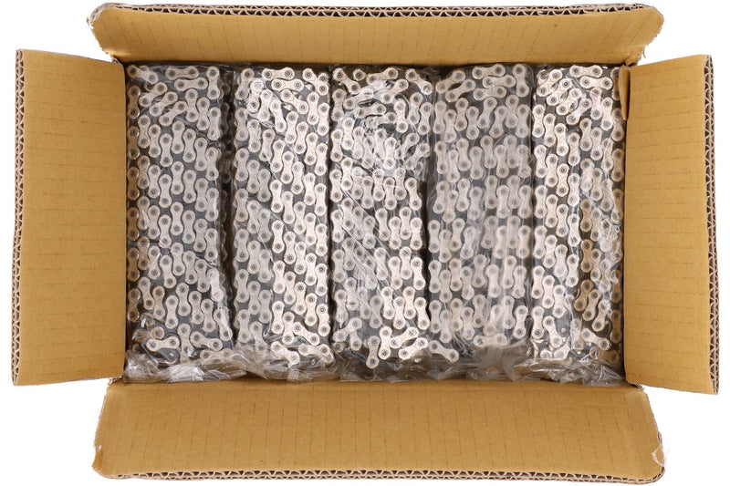Afbeelding laden in galerijviewer, KMC Fietsketting X11 Silver Zwart 118 schakels