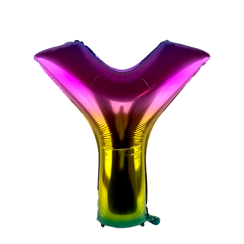 Afbeelding laden in galerijviewer, Ballon folie letter y rainbow 86cm