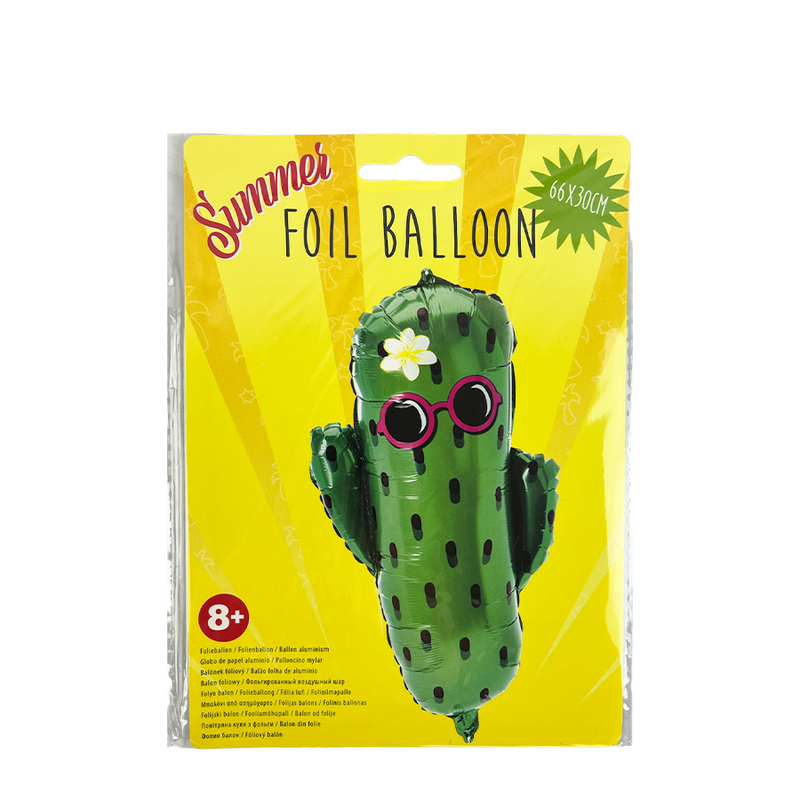 Afbeelding laden in galerijviewer, Ballon folie summer cactus 66x30cm