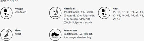 Afbeelding laden in galerijviewer, Bata cool ms 1 sokken | zwart | maat 47 - 31.017.014.47