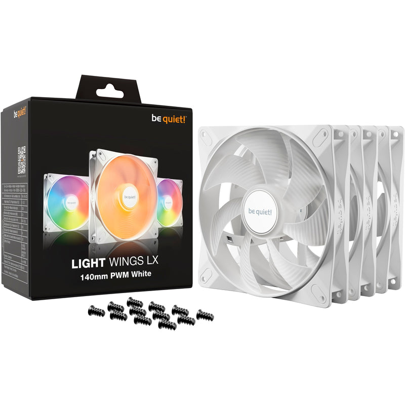 Afbeelding laden in galerijviewer, Be quiet! light lx 140mm pwm triple pack white