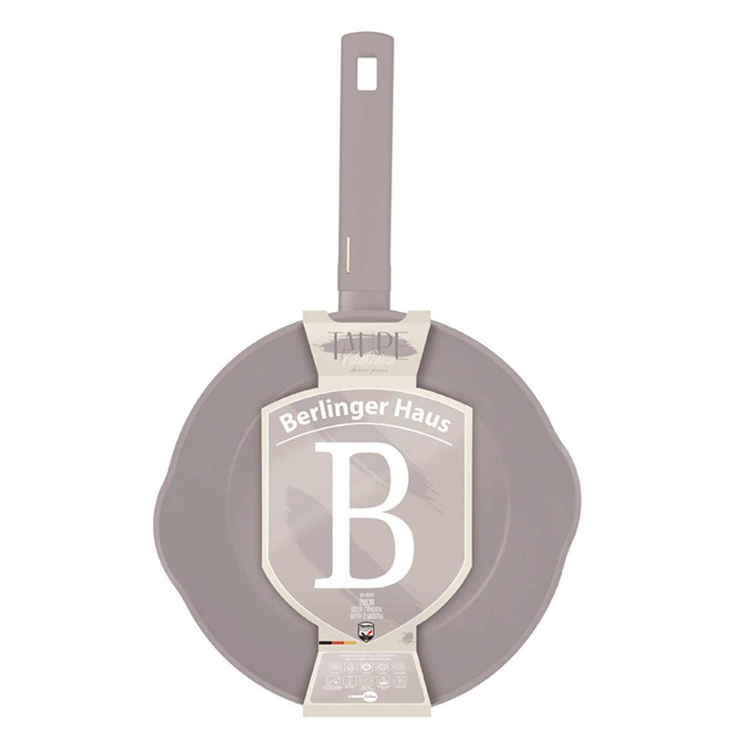 Afbeelding laden in galerijviewer, Berlingerhaus diepe koekenpan 28cm taupe