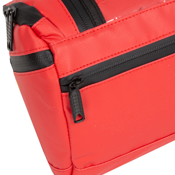 Afbeelding laden in galerijviewer, Bike carbon waterafstotende stuurtas met schouderhengsel 5l rood