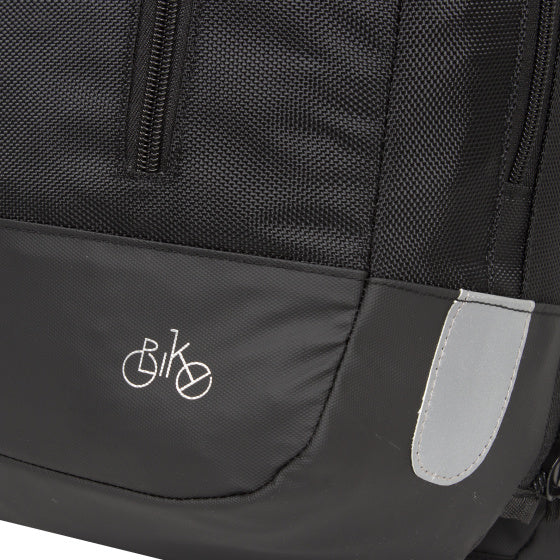 Afbeelding laden in galerijviewer, Bike wave fietsrugzak dubbele fietstas nylon 20l zwart