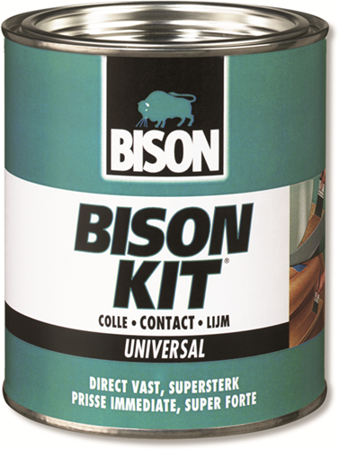 Afbeelding laden in galerijviewer, Bison kit® blik 5 l, gelvormig, super sterk, universele contactlijm, vochtbestendig, vorstbestendig, -40°c tot +70°c, eenvoudig in gebruik, voor ontelbare reparaties