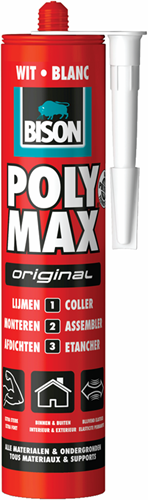 Afbeelding laden in galerijviewer, Bison poly max® original wit koker | 425 g - 6306553