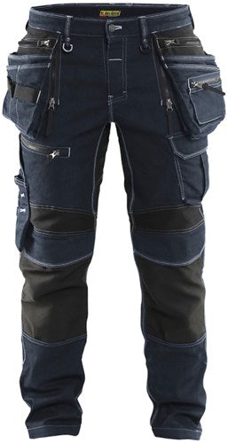 Afbeelding laden in galerijviewer, Blåkläder werkbroek denim stretch x1900 19901141 | zwart | maat d96 - 7330509532041