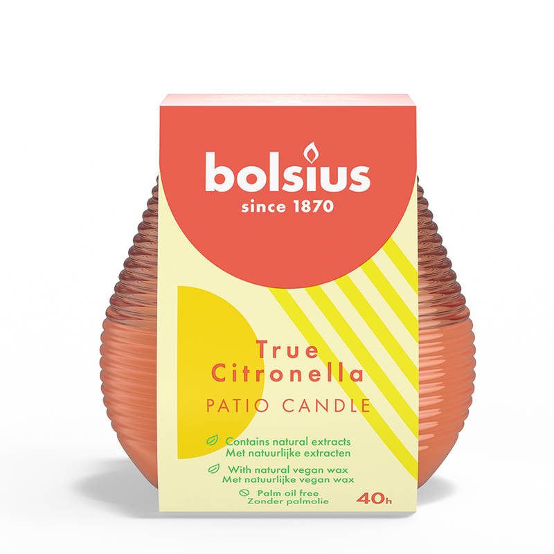 Afbeelding laden in galerijviewer, Bolsius outdoor patiolight true citronella koraal 94 91mm