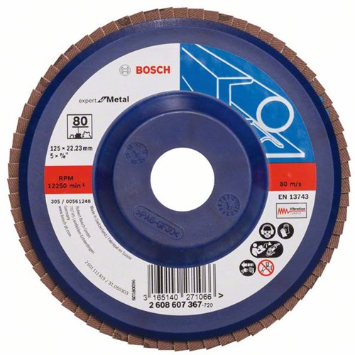 Afbeelding laden in galerijviewer, Bosch accessoires 1 lamellenschijf 125 , expert for metal recht, kunststof, 80 - 2608607367