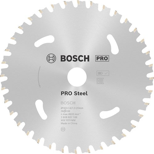 Afbeelding laden in galerijviewer, Bosch accessoires bosch pro steel draadloos zaagblad voor cirkelzagen 160 x 1,6 x 20 mm - 2608837749