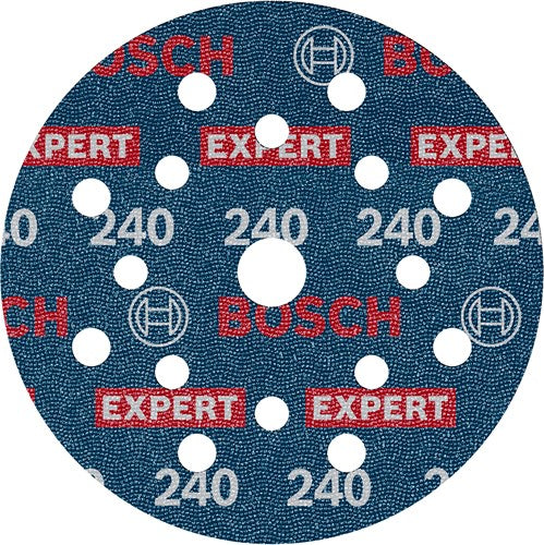 Afbeelding laden in galerijviewer, Bosch accessoires expert schuurschijf o780 met film onderlaag, 125 mm, g240, 6x - 2608902404